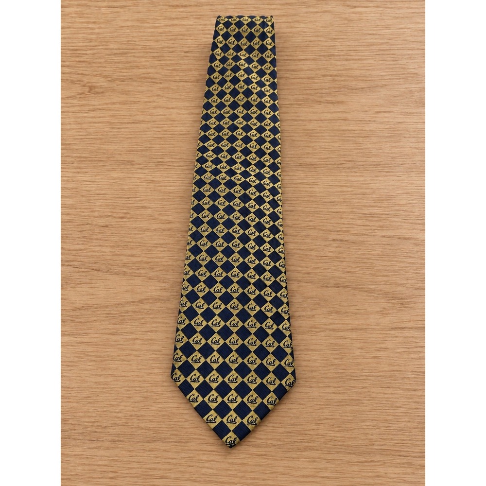 Colony Sportswear Cal Berkeley Golden Bears 100% Silk Tie Navy Gold 59"